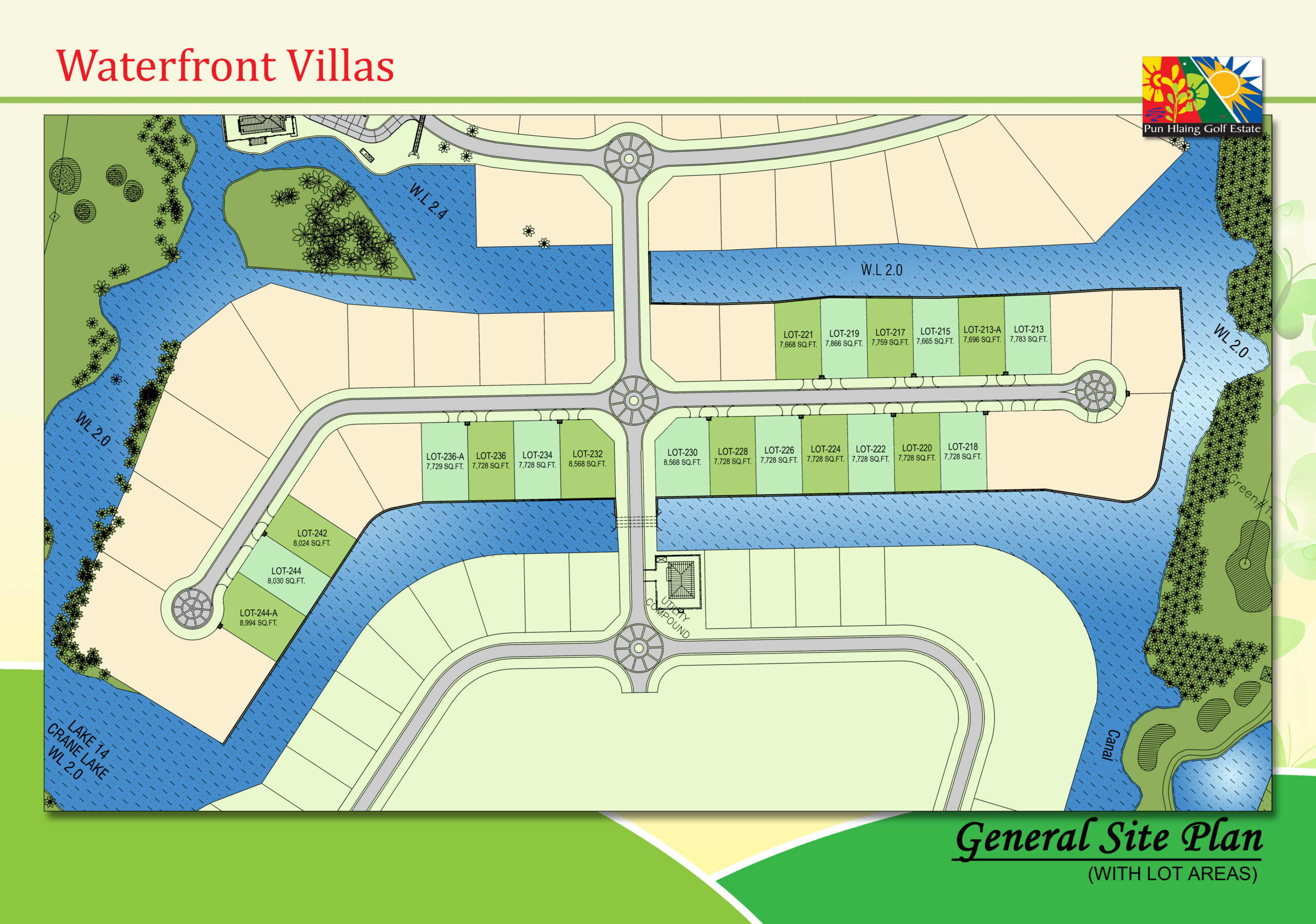 WV GENERAL SITE PLAN (WITH LOT AREAS)